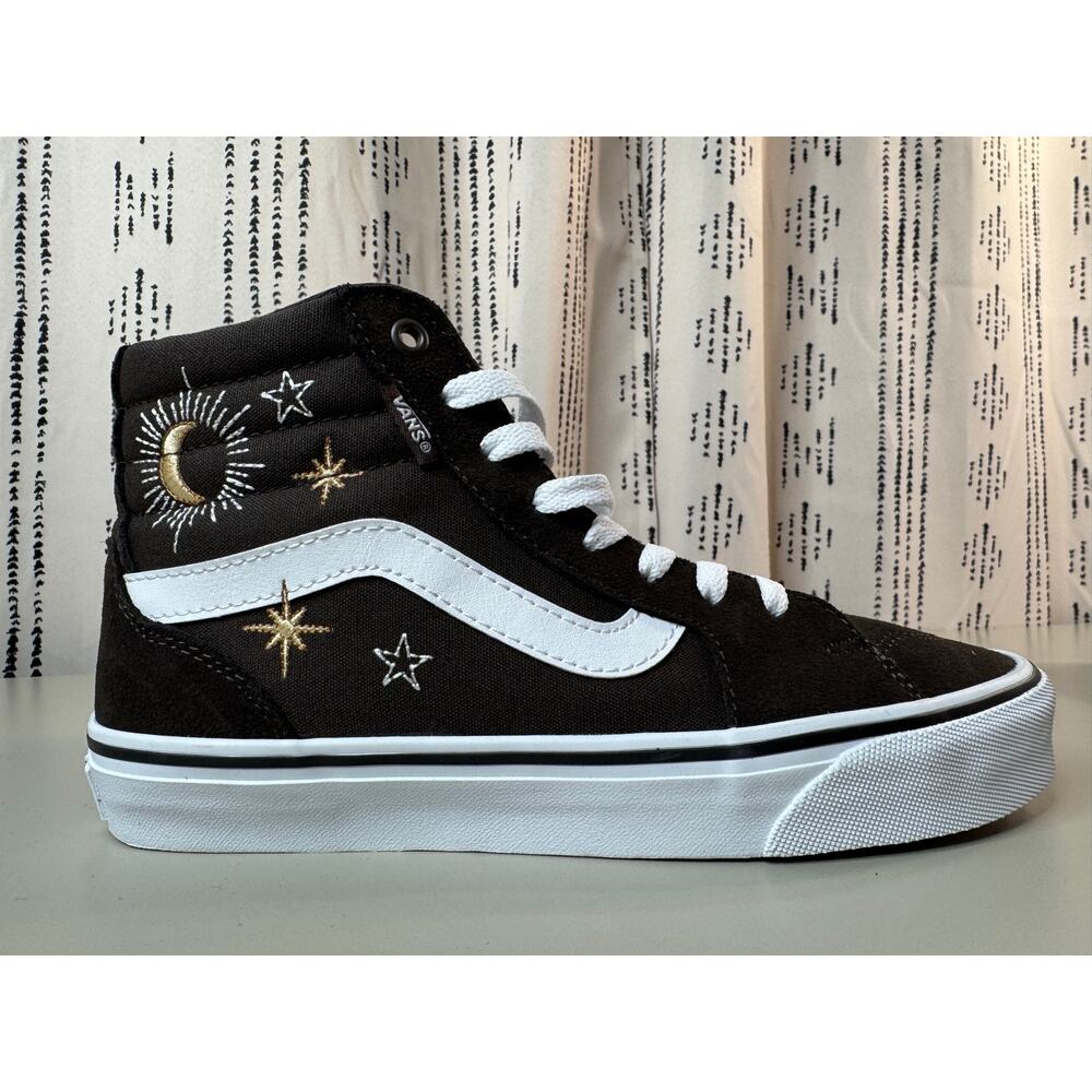 Vans Womens Filmore Hi Embroidery Celestial Size 8.5 Skate 90s Sun Moon Retro - Picture 3 of 15